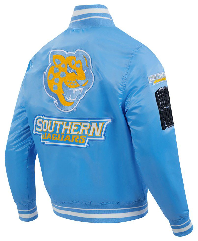 Pro Standard Men's Southern University Jaguars Blue Classic Satin Jacket product image