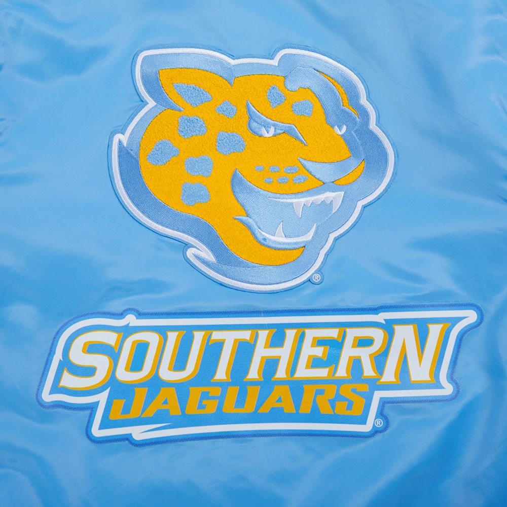 Pro Standard Men's Southern University Jaguars Blue Classic Satin Jacket product image