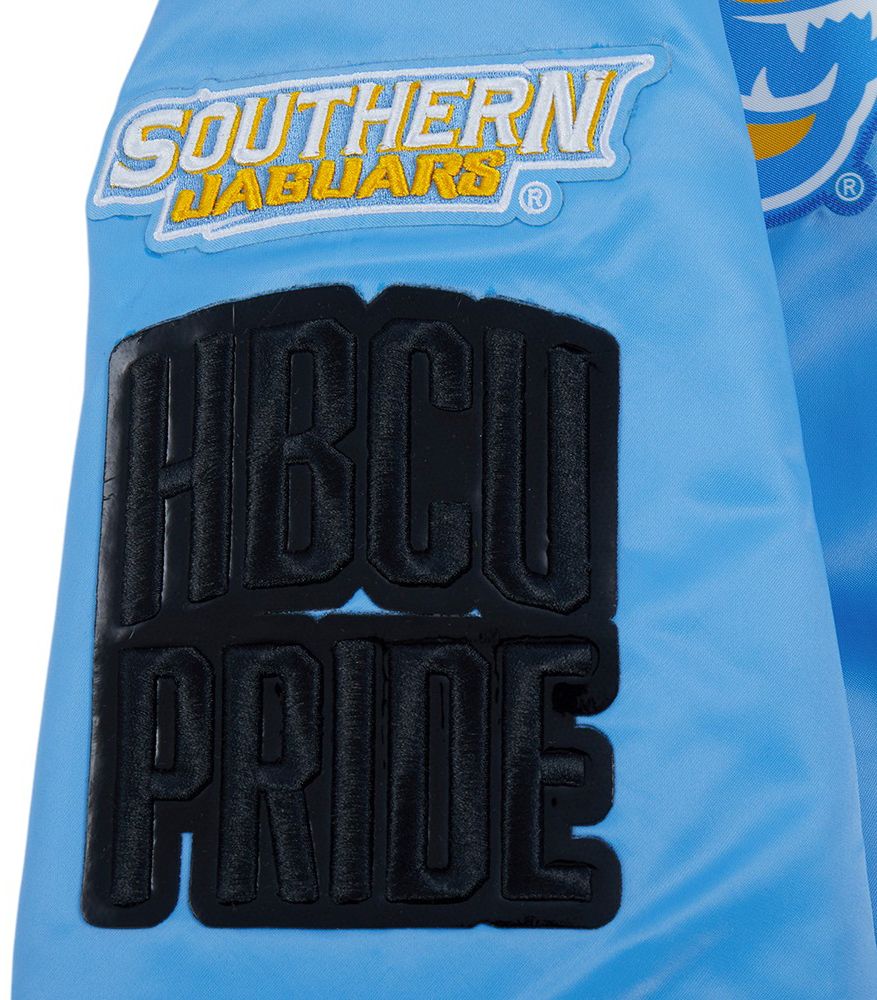 Pro Standard Men's Southern University Jaguars Blue Classic Satin Jacket product image