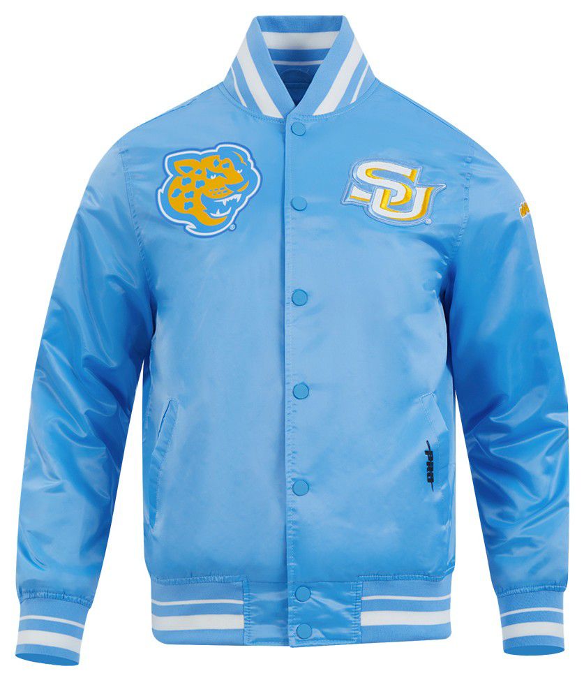Pro Standard Men's Southern University Jaguars Blue Classic Satin Jacket product image