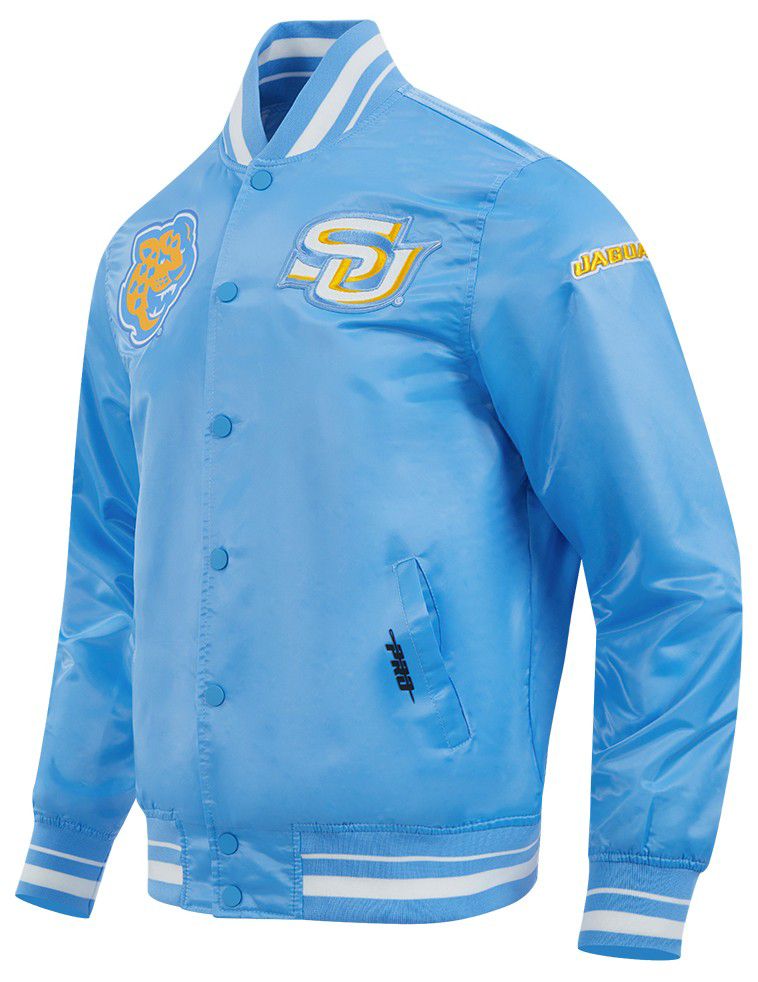 Pro Standard Men's Southern University Jaguars Blue Classic Satin Jacket product image
