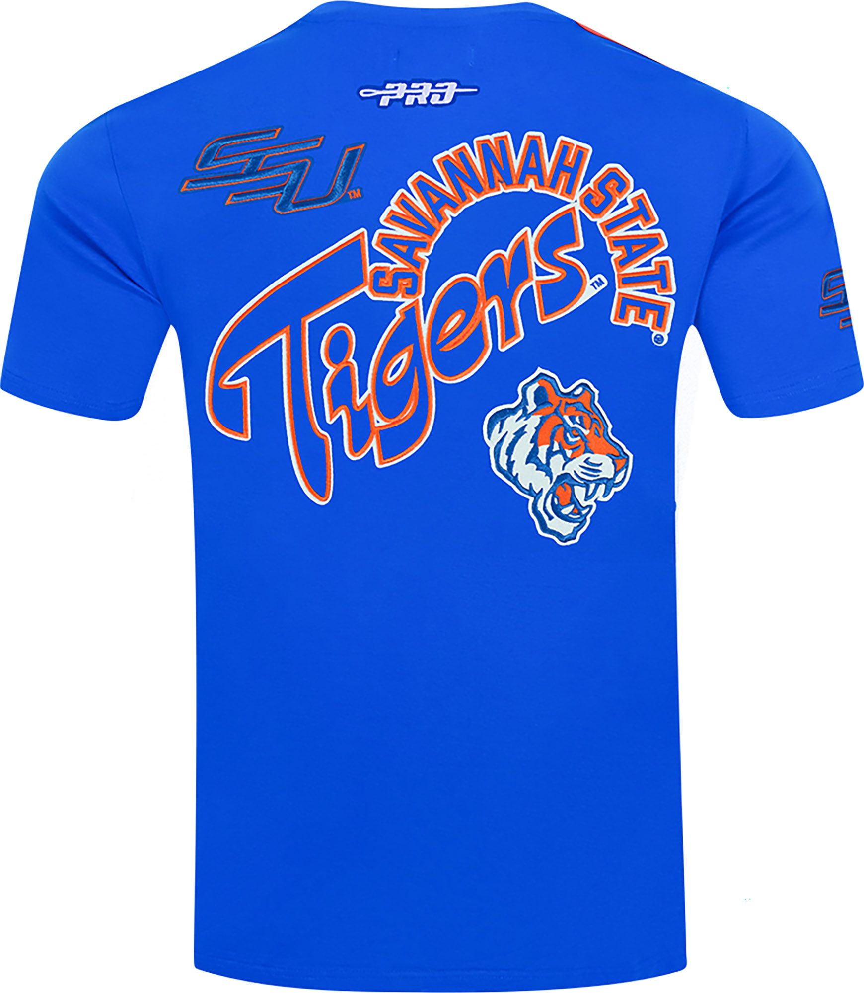 Pro Standard Men's Savannah State Tigers Royal Homecoming Short Sleeve T-Shirt product image