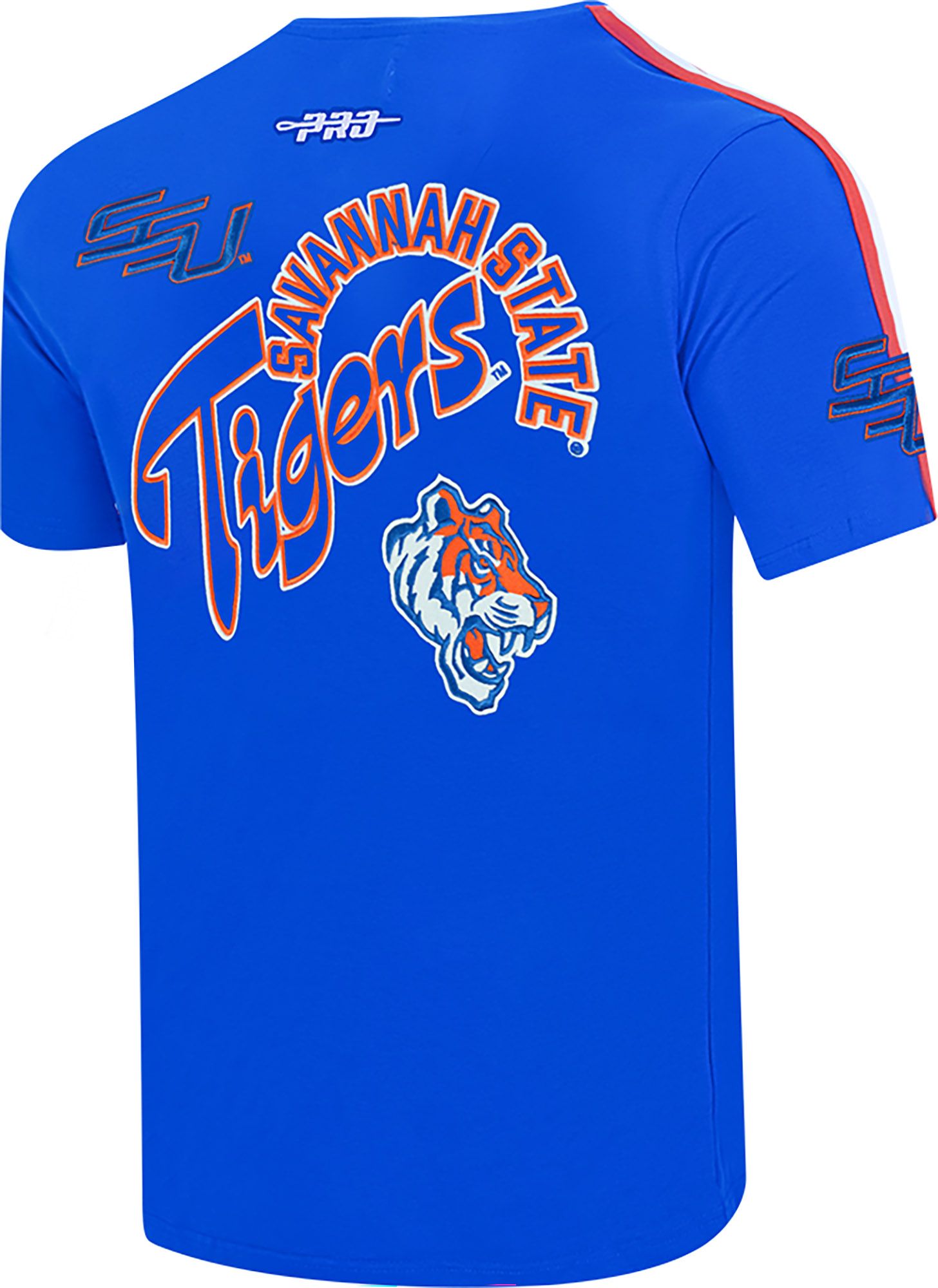 Pro Standard Men's Savannah State Tigers Royal Homecoming Short Sleeve T-Shirt product image
