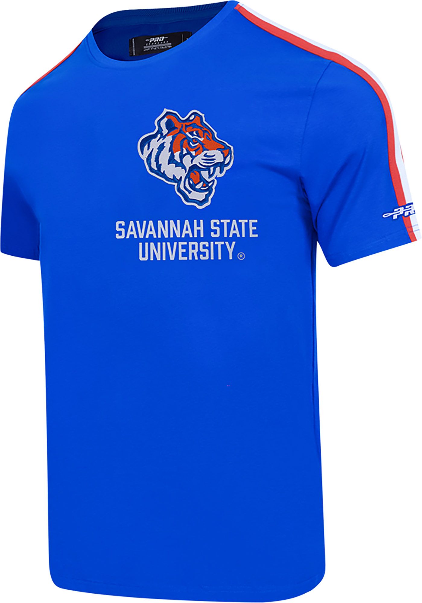Pro Standard Men's Savannah State Tigers Royal Homecoming Short Sleeve T-Shirt product image