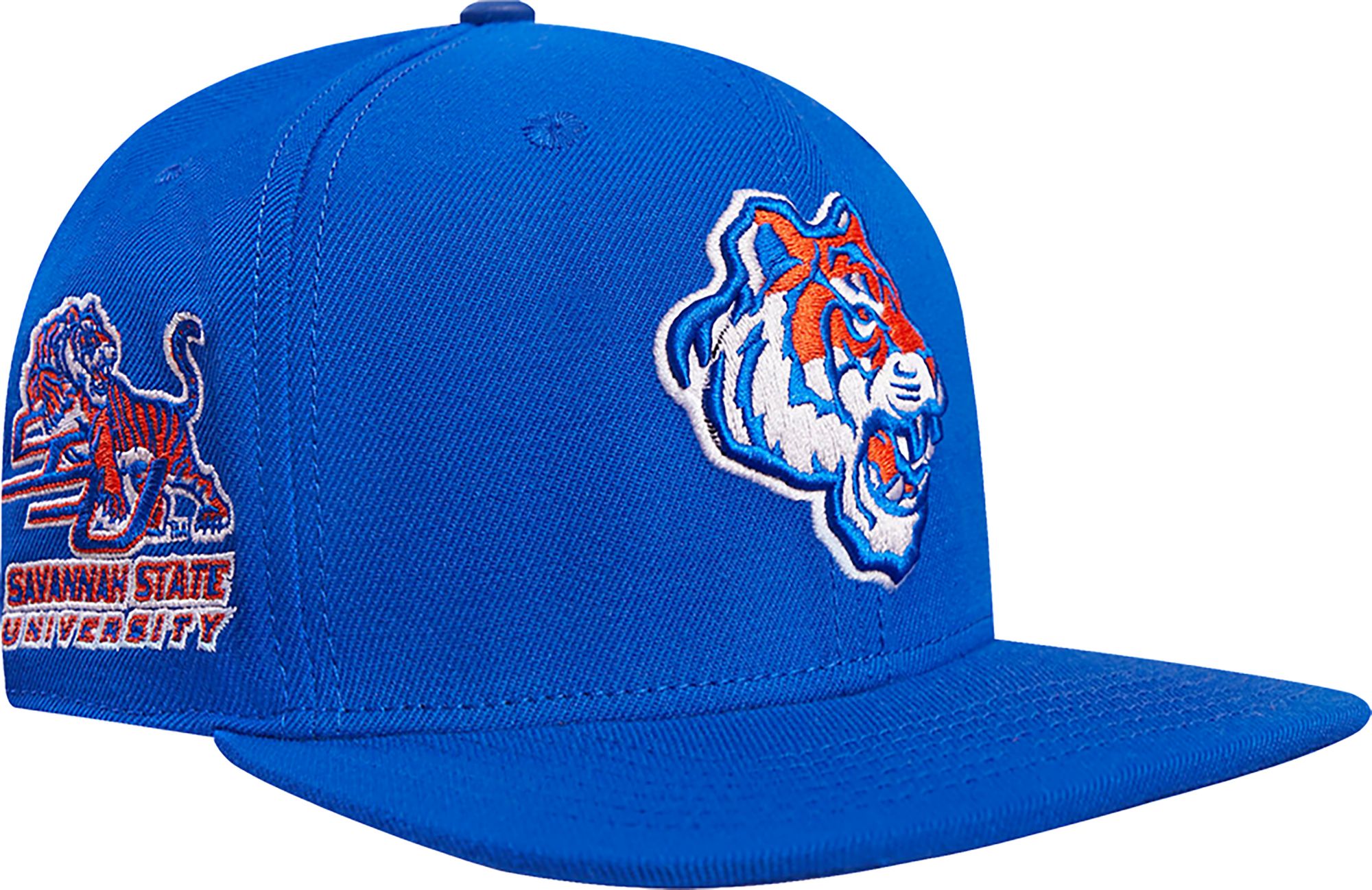 Pro Standard Men's Savannah State Tigers Reflex Blue Classic Flat-Brim Snapback Adjustable Hat product image