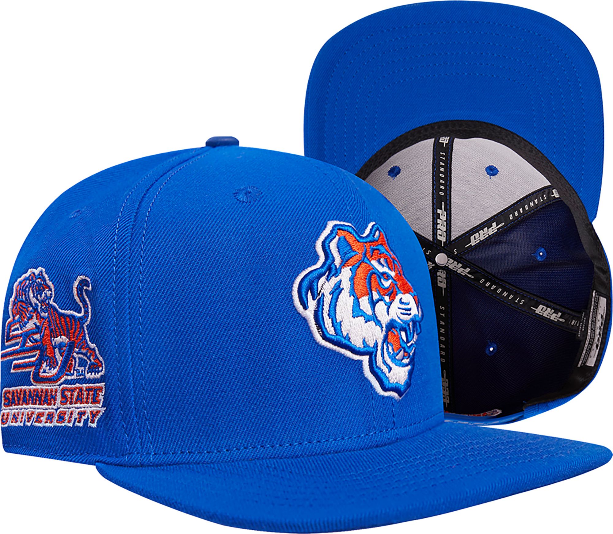 Pro Standard Men's Savannah State Tigers Reflex Blue Classic Flat-Brim Snapback Adjustable Hat product image