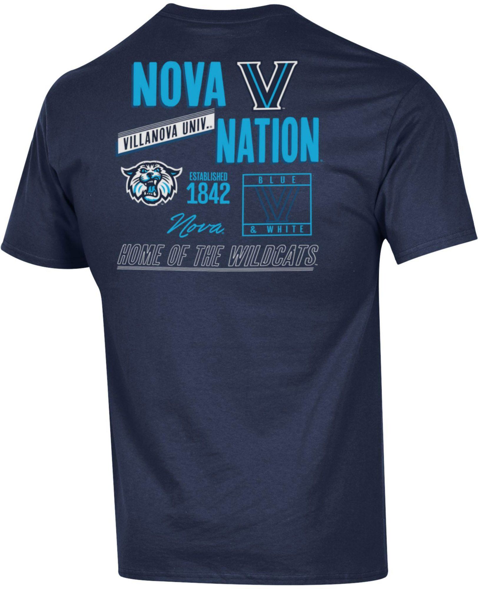 Champion Men's Villanova Wildcats Navy 2-Hit Jersey T-Shirt product image