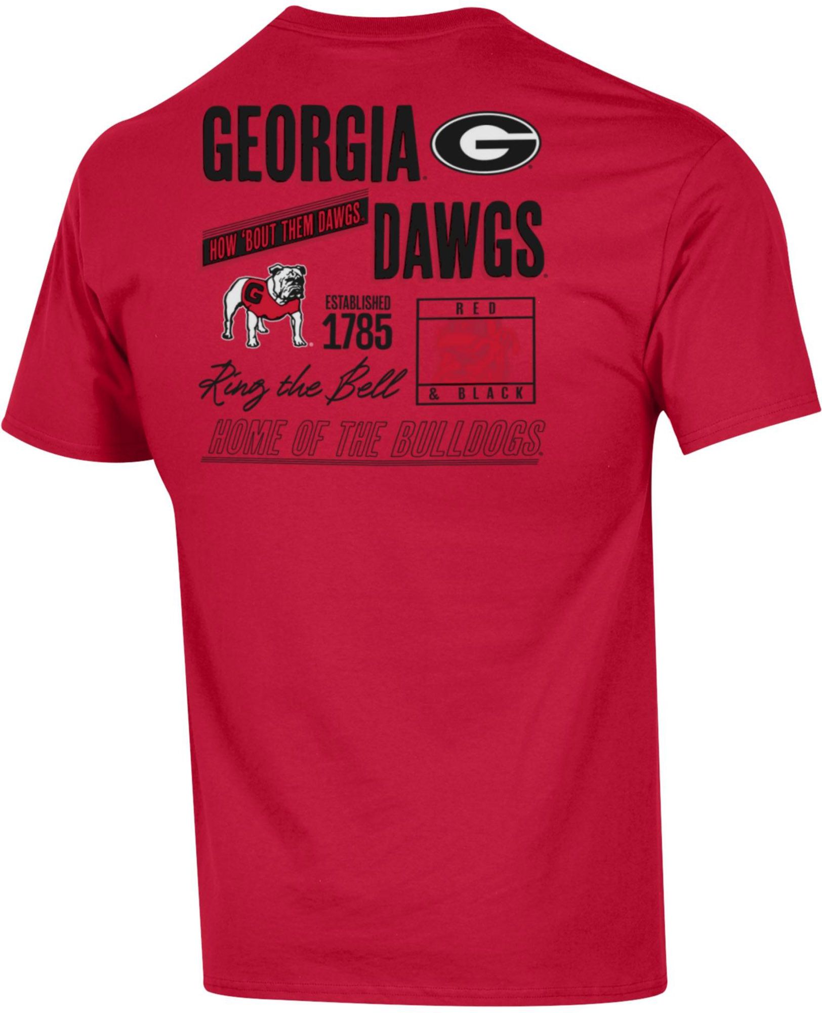 Champion Men's Georgia Bulldogs Scarlet 2-Hit Jersey T-Shirt product image