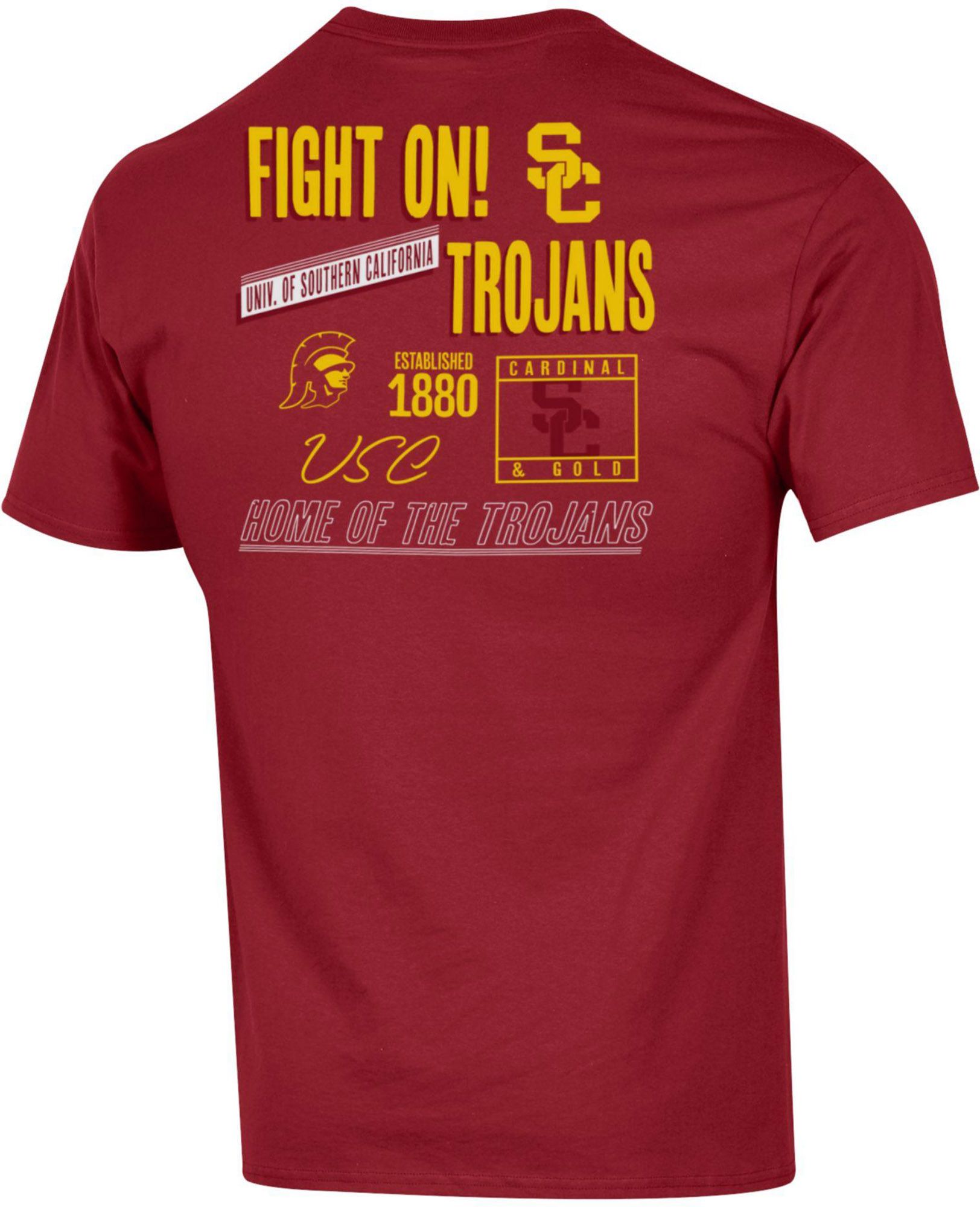 Champion Men's USC Trojans Cardinal 2-Hit Jersey T-Shirt product image