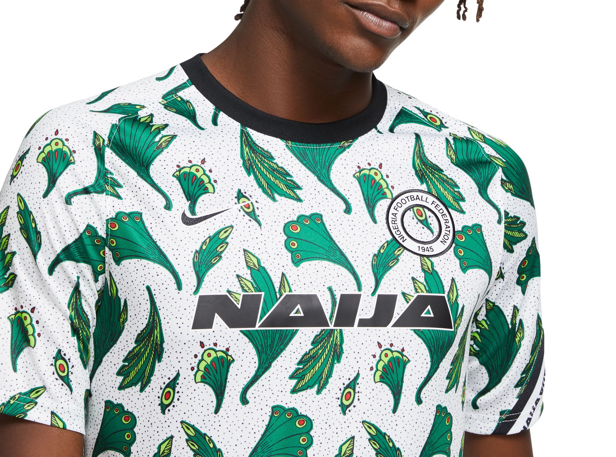 Nike Men's Nigeria White Prematch Jersey product image
