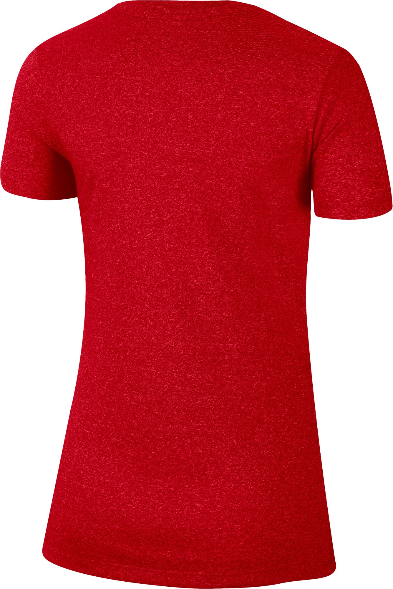 Nike Women's Ohio State Buckeyes Scarlet Marled Crew “Scarlet & Gray” T-Shirt product image