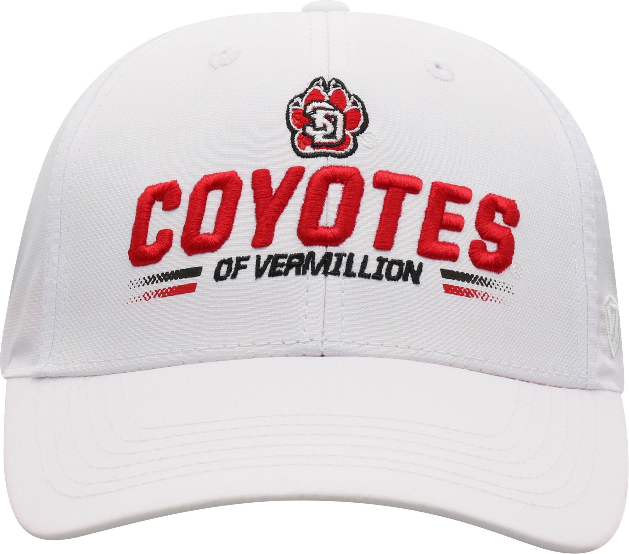 Top of the World Men's South Dakota Coyotes Centralize Aura Adjustable White Hat product image