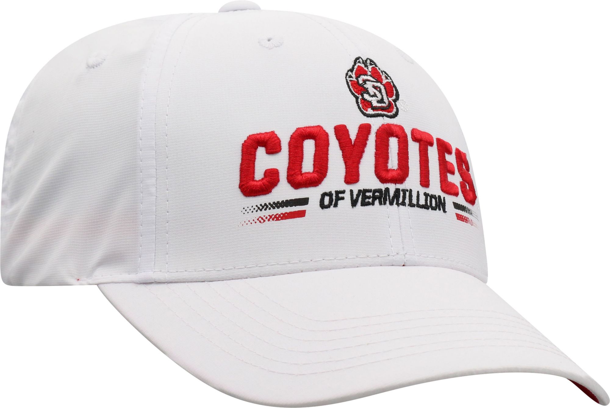 Top of the World Men's South Dakota Coyotes Centralize Aura Adjustable White Hat product image
