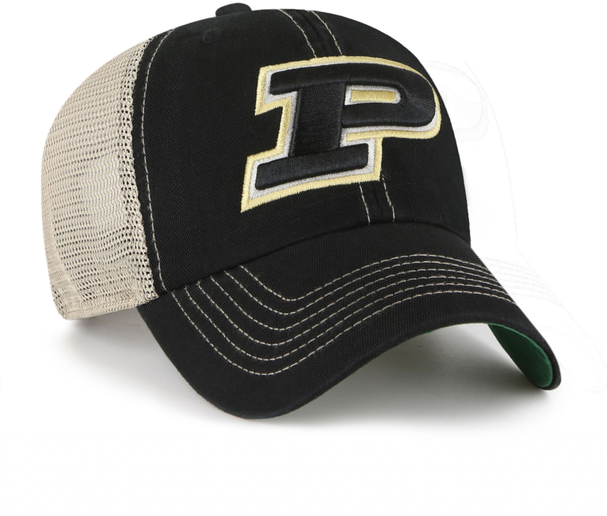 '47 Men's Purdue Boilermakers Black Trawler Clean Up Adjustable Hat product image