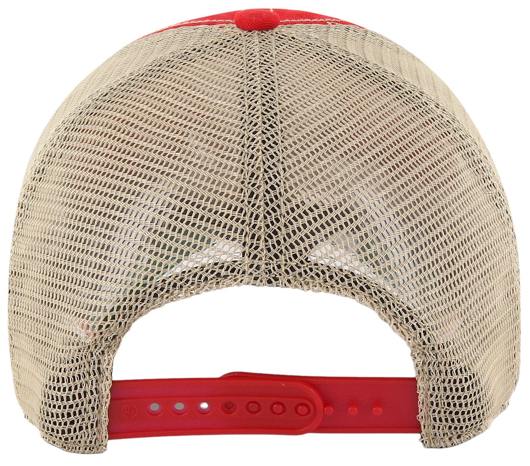 '47 Men's Wisconsin Badgers  Red Trawler Clean Up Adjustable Hat product image