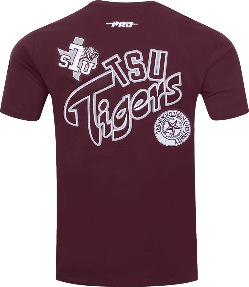 Pro Standard Men's Texas Southern Tigers Maroon Homecoming Short Sleeve T-Shirt product image