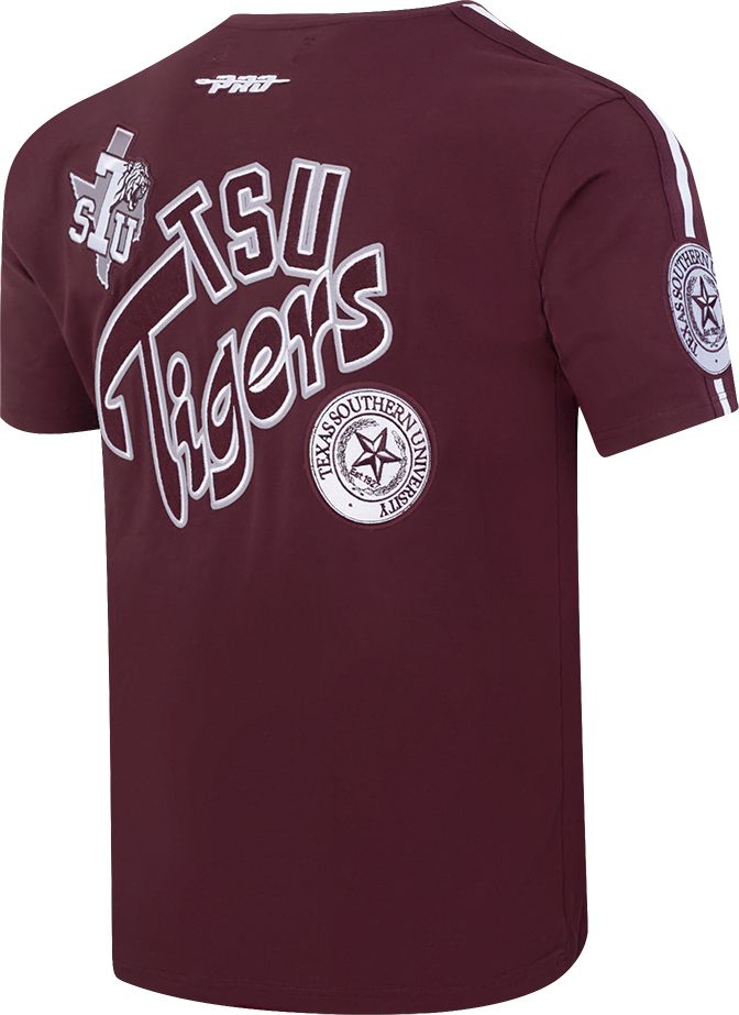 Pro Standard Men's Texas Southern Tigers Maroon Homecoming Short Sleeve T-Shirt product image