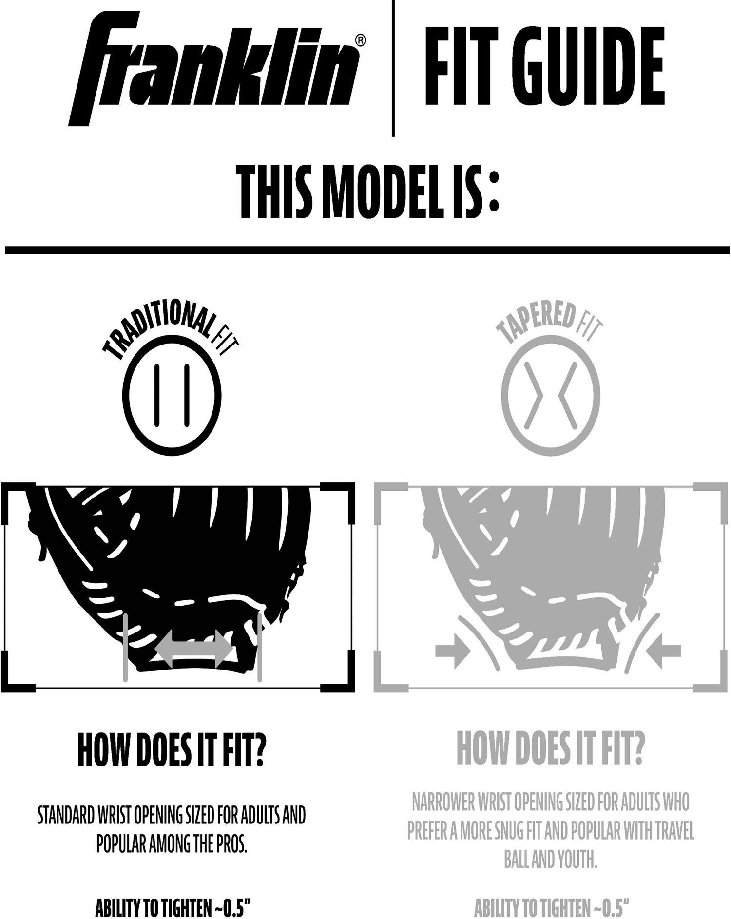 Franklin 12.75" CTZ5000 Series First Base Mitt product image