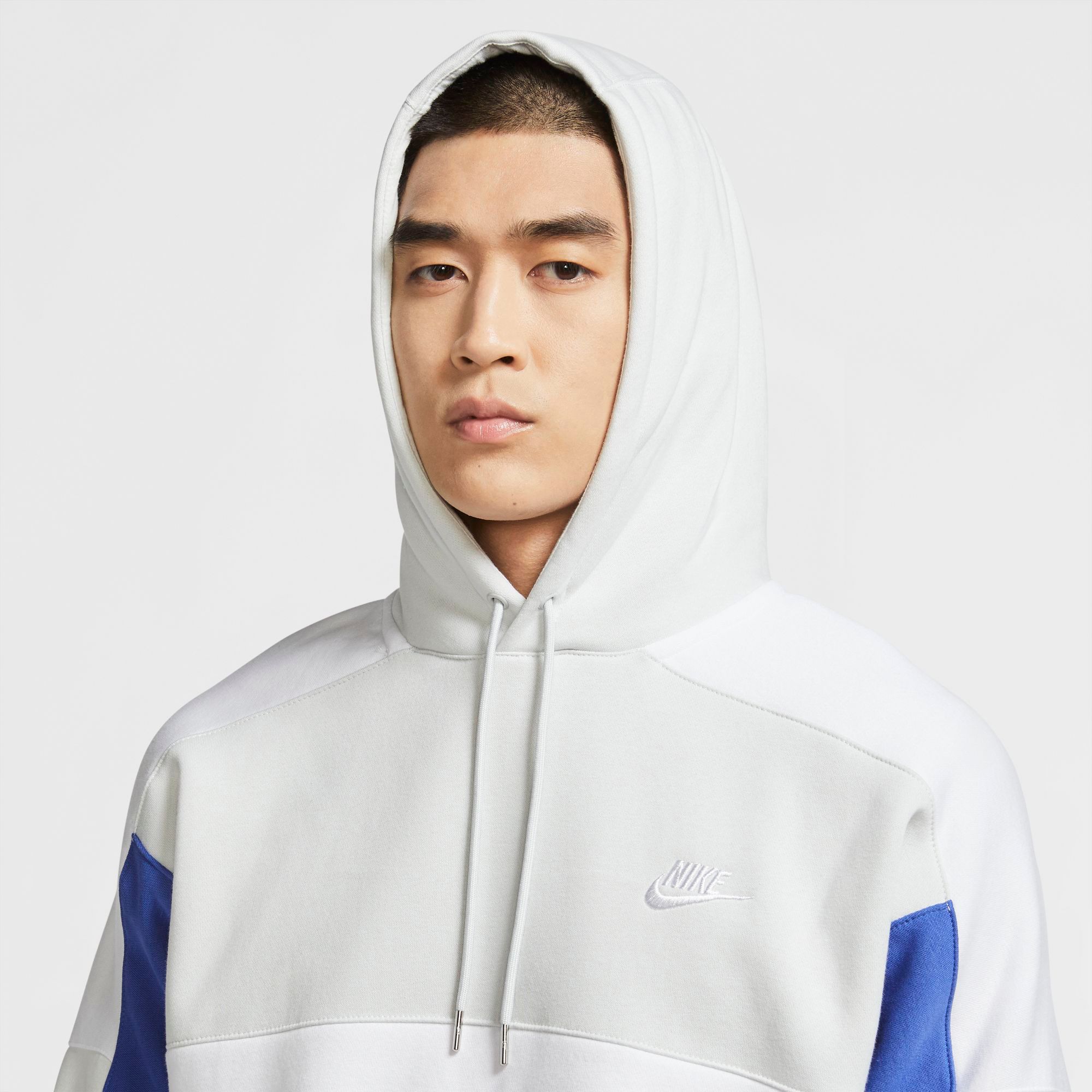 nike men's sportswear colorblock pullover hoodie