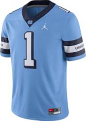 Nike Men's North Carolina Tar Heels #1 Carolina Blue Throwback Game Football Jersey product image