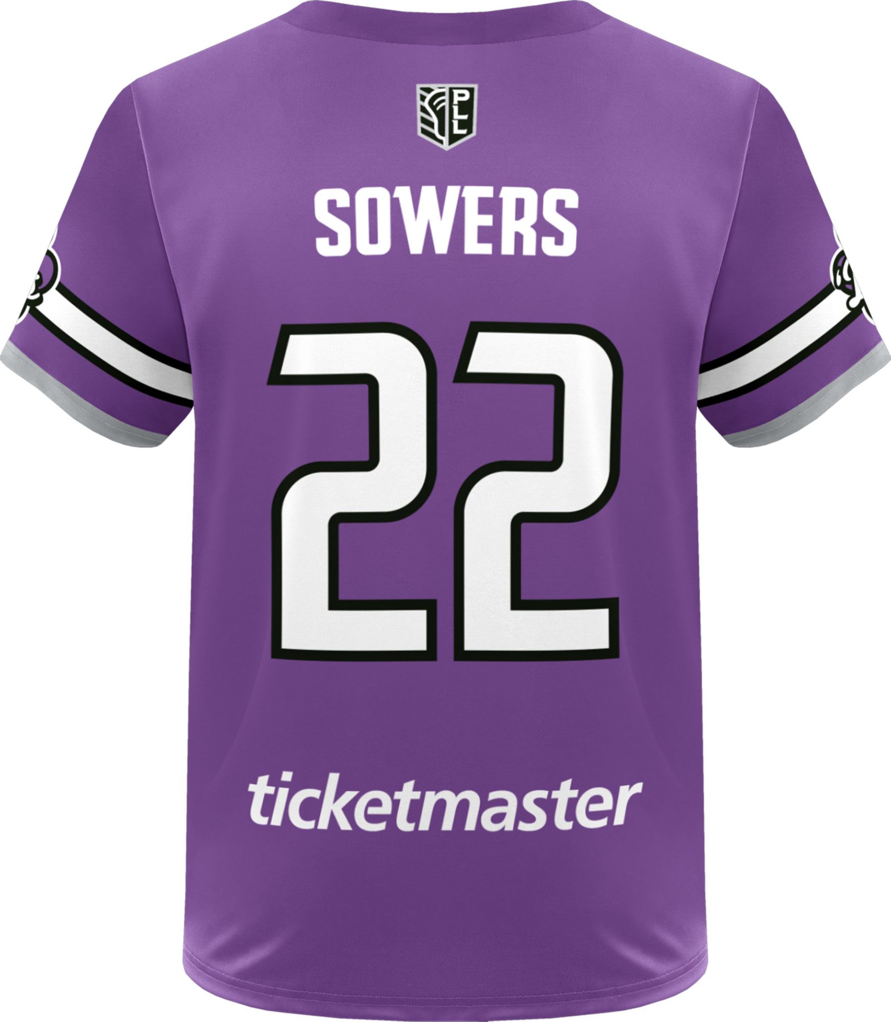 Champion Youth Philadelphia Waterdogs Michael Sowers #22 Purple Replica Jersey product image