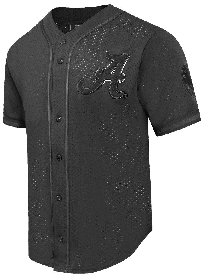 Pro Standard Men's Alabama Crimson Tide Black Triple Mesh Button-Down Shirt product image