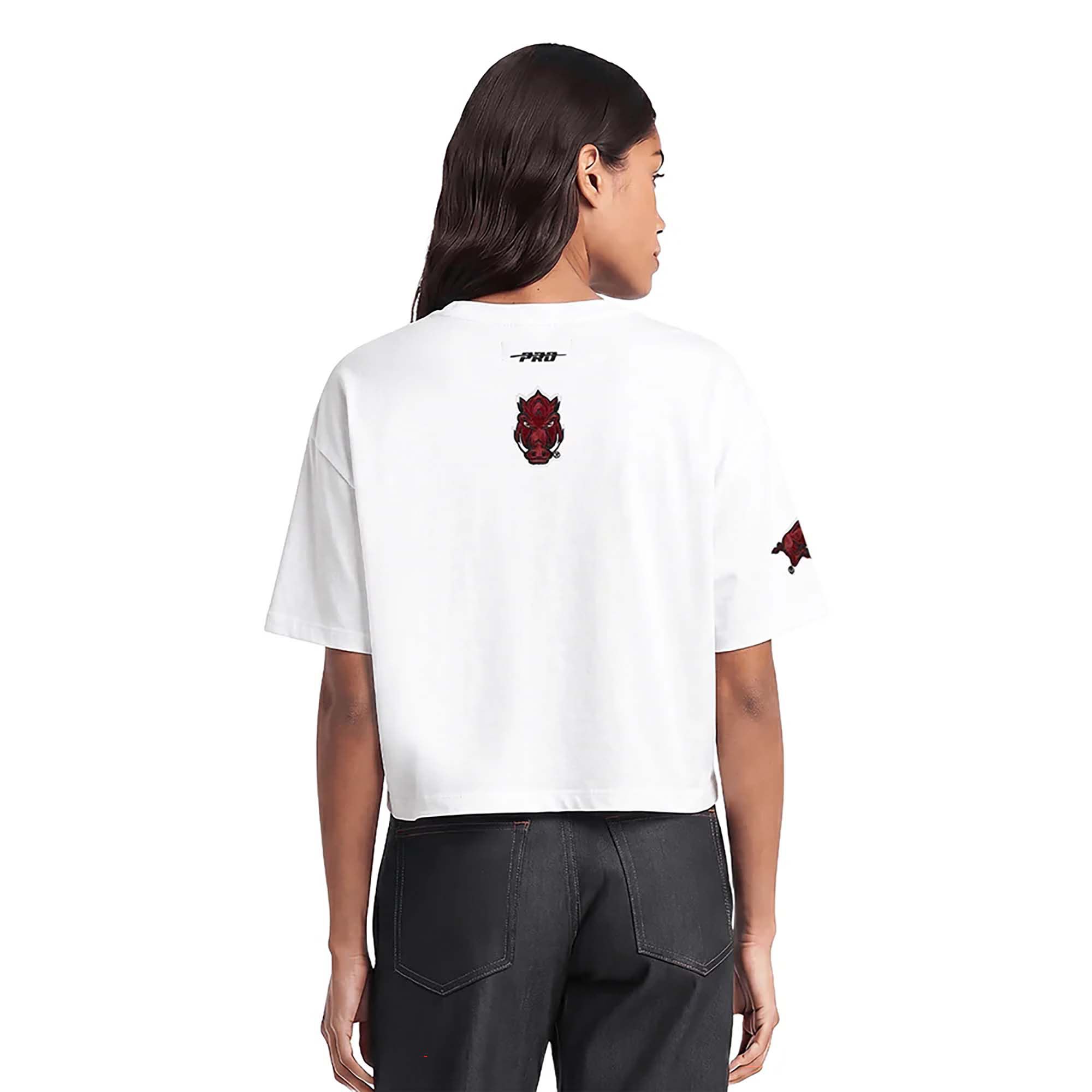 Pro Standard Women's Arkansas Razorbacks Classic Single Jersey Boxy T-Shirt product image