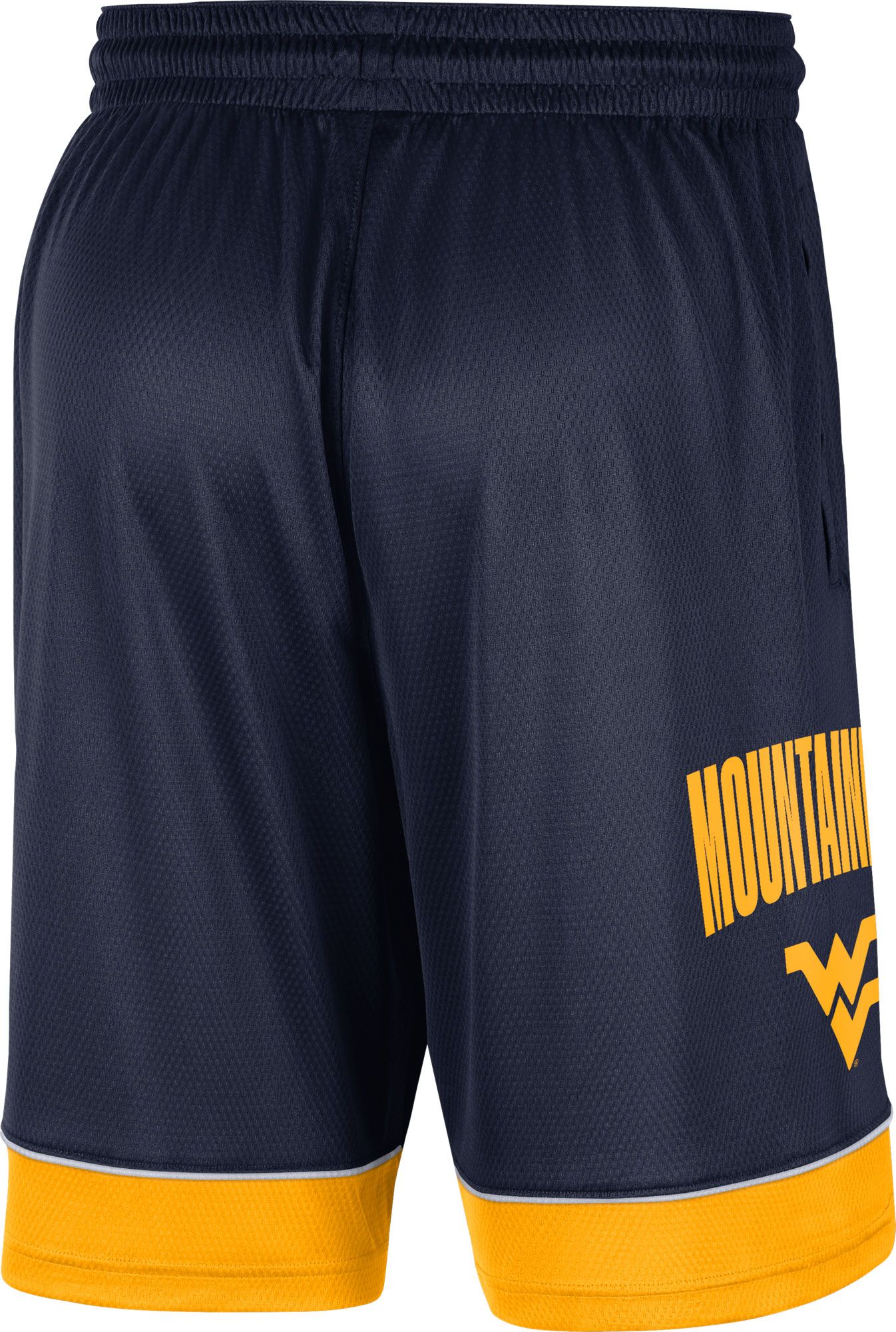 Nike Men's West Virginia Mountaineers Blue Dri-FIT Basketball Shorts product image