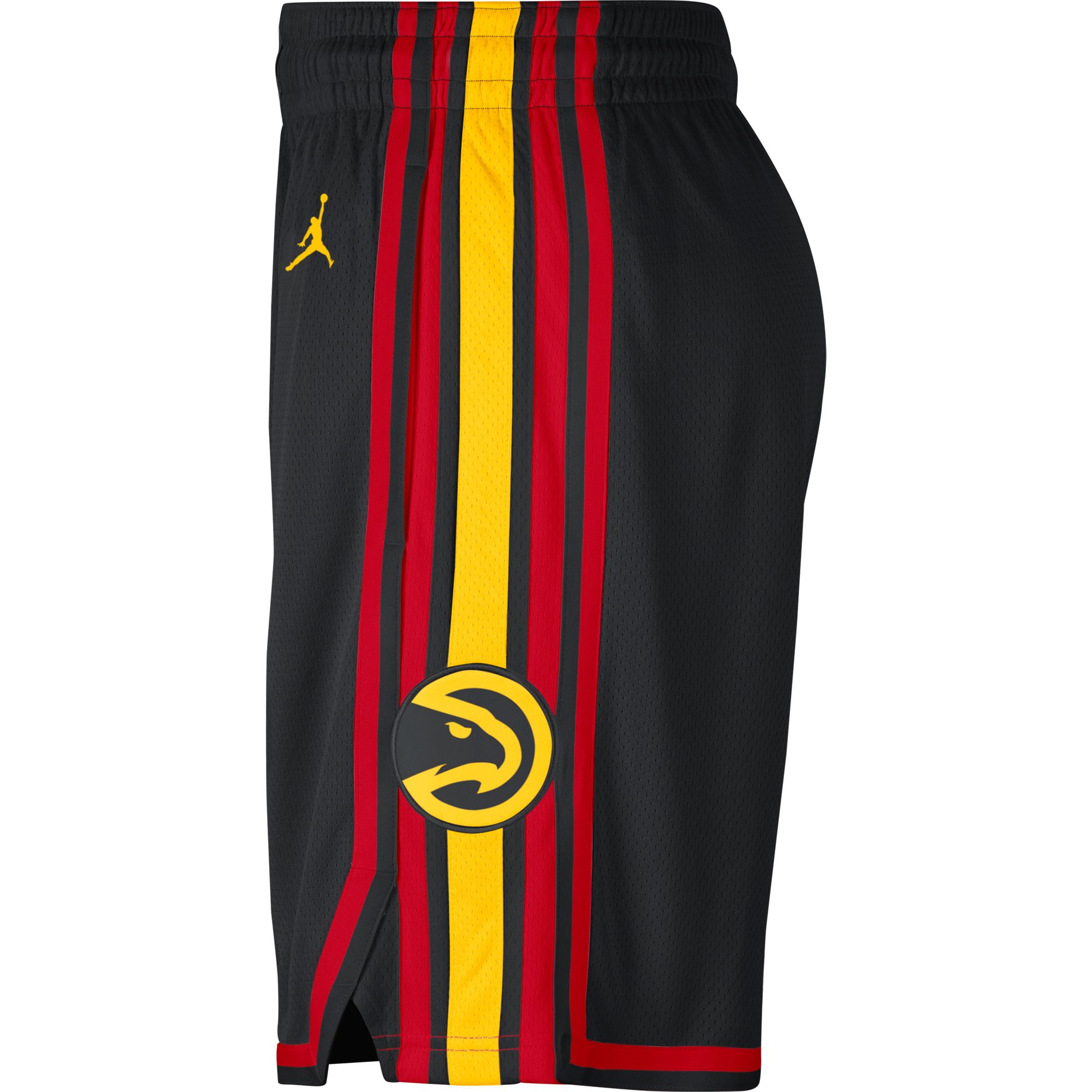 Jordan Men's Atlanta Hawks Dri-FIT Statement Swingman Black Shorts product image