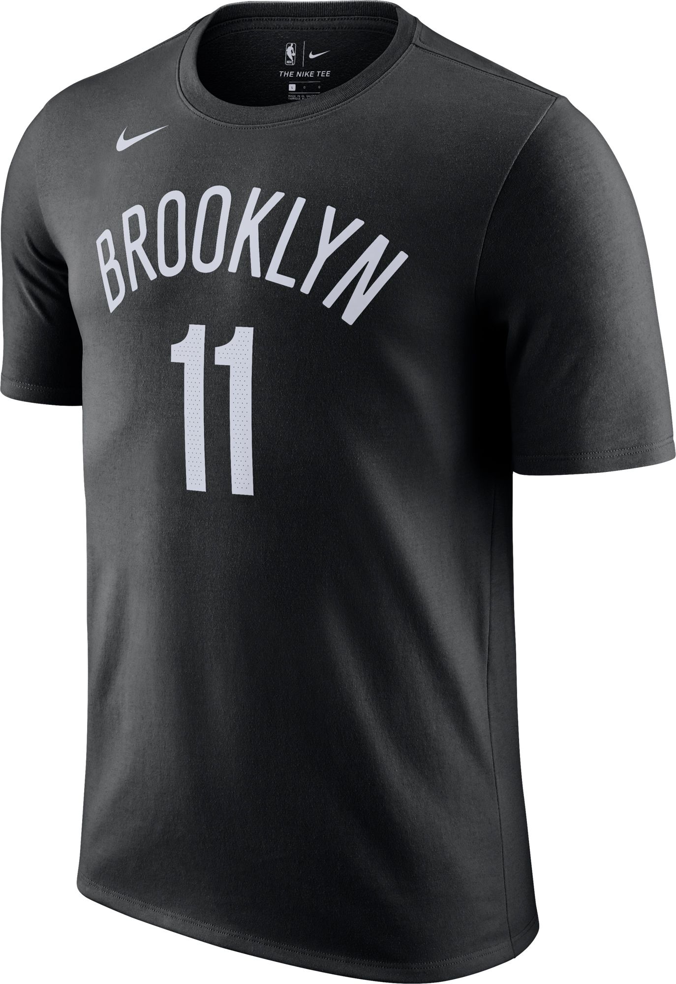 Nike Men's Brooklyn Nets Kyrie Irving #11 Cotton Black T-Shirt product image