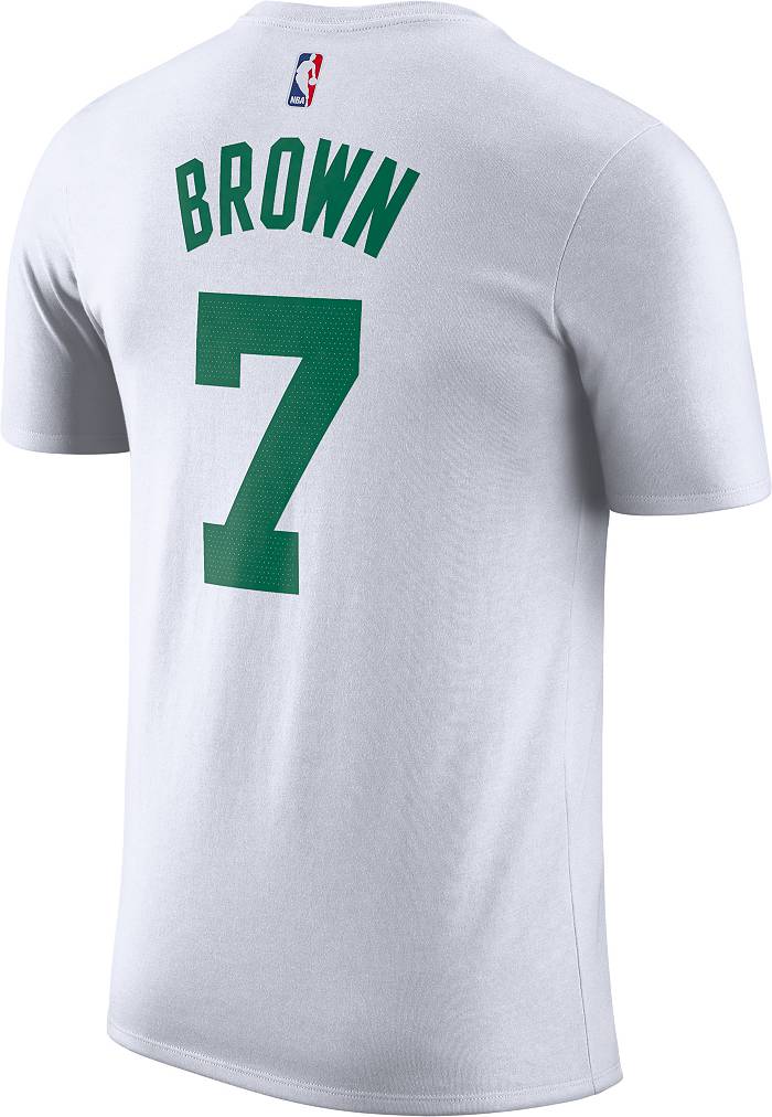 Jaylen Brown Merch - 500level Boston Celtics Jaylen Brown #7 Cartoon Youth  T Shirt Vintage Gray