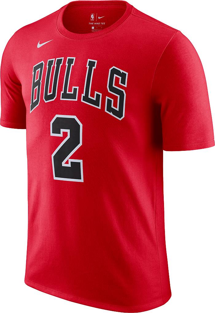 Nike Men's Chicago Bulls Lonzo Ball #2 Red Dri-Fit Swingman Jersey, XXL