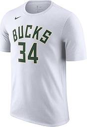 Nike Men's Milwaukee Bucks Giannis Antetokounmpo #34 Dri-FIT White T-Shirt product image