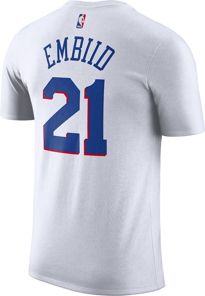 Men's Joel Embiid #21 City 2018-19 Philadelphia 76ers Gray T-Shirt - Joel  Embiid 76ers T-Shirt - nba iverson jersey 