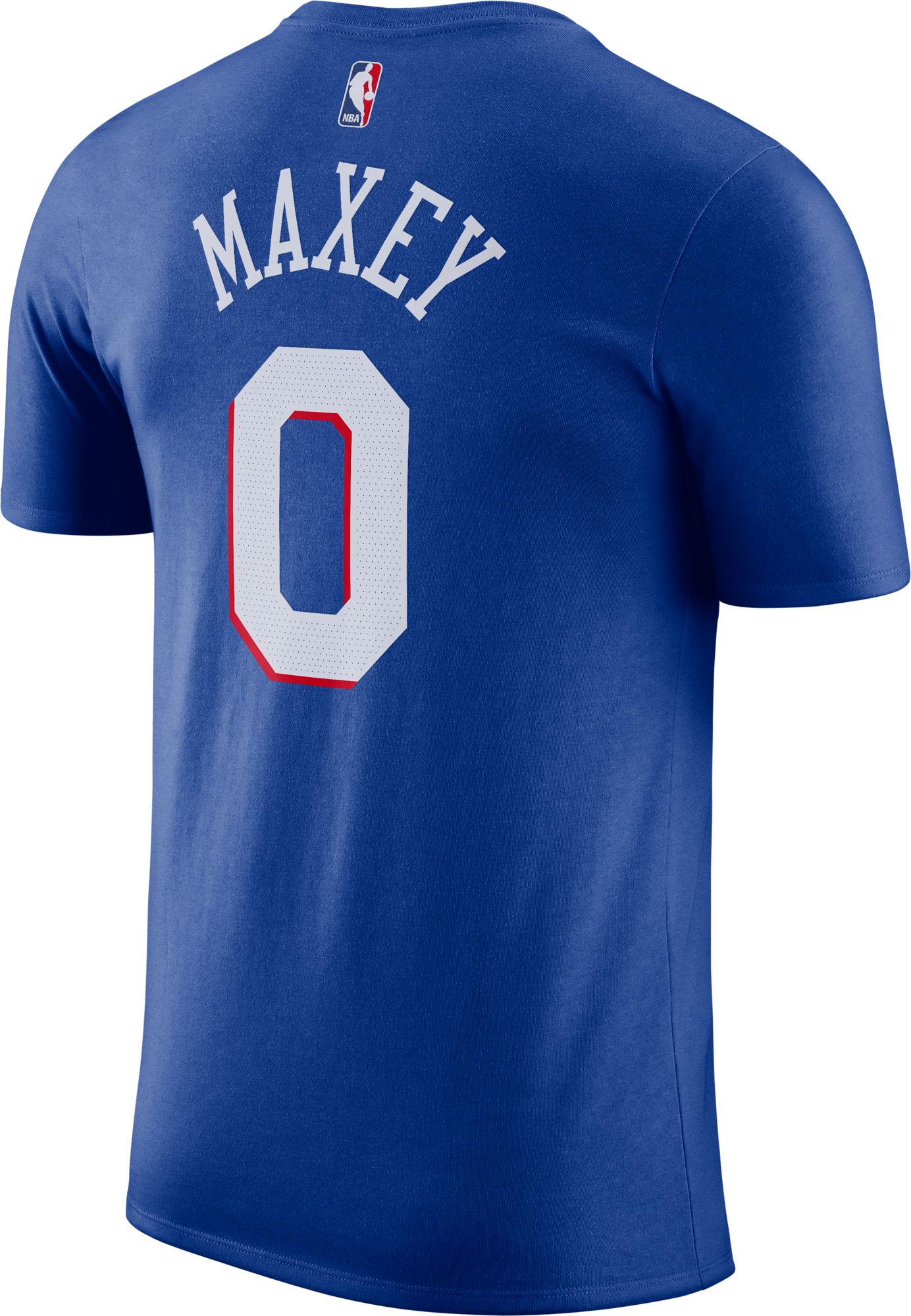 Nike Men's Philadelphia 76ers Tyrese Maxey #0 Blue T-Shirt product image