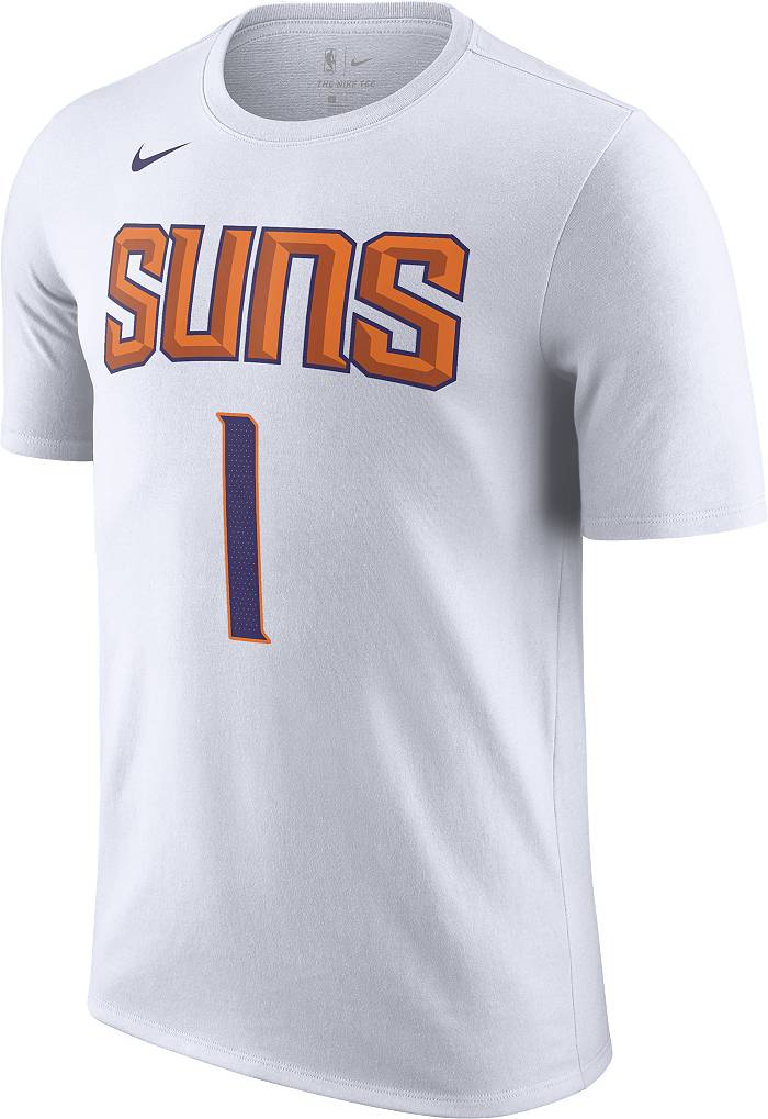 Jordan Men's Phoenix Suns Devin Booker #1 Orange 2020-21 Dri-FIT Statement  Swingman Jersey