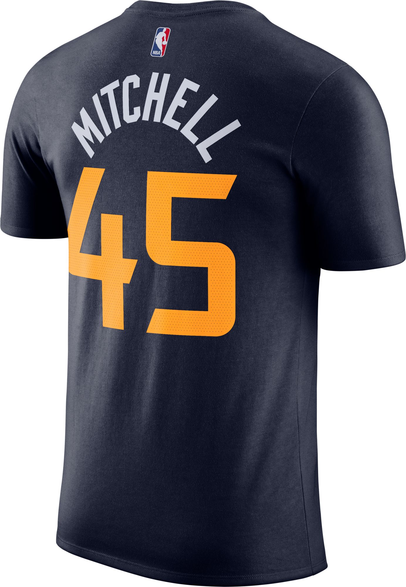 Nike Men's Utah Jazz Donovan Mitchell #45 Navy Cotton T-Shirt product image