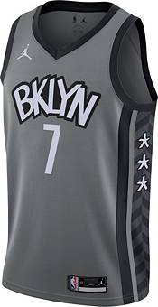 Jordan Men's Brooklyn Nets Kevin Durant #7 Grey 2020-21 Dri-FIT Statement Swingman Jersey product image