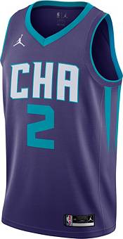 Jordan Men's Charlotte Hornets Lamelo Ball #2 Purple Dri-FIT Statement Edition Jersey product image