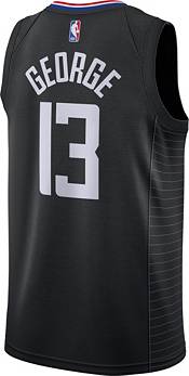 Jordan Men's Los Angeles Clippers Paul George #13 2020-21 Dri-FIT Statement Swingman Black Jersey product image
