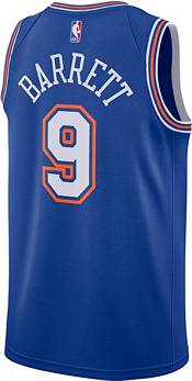 Jordan Men's New York Knicks RJ Barrett #9  Blue Dri-FIT Swingman Jersey product image