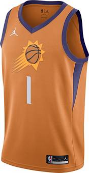 Jordan Men's Phoenix Suns Devin Booker #1 Orange 2020-21 Dri-FIT Statement Swingman Jersey product image
