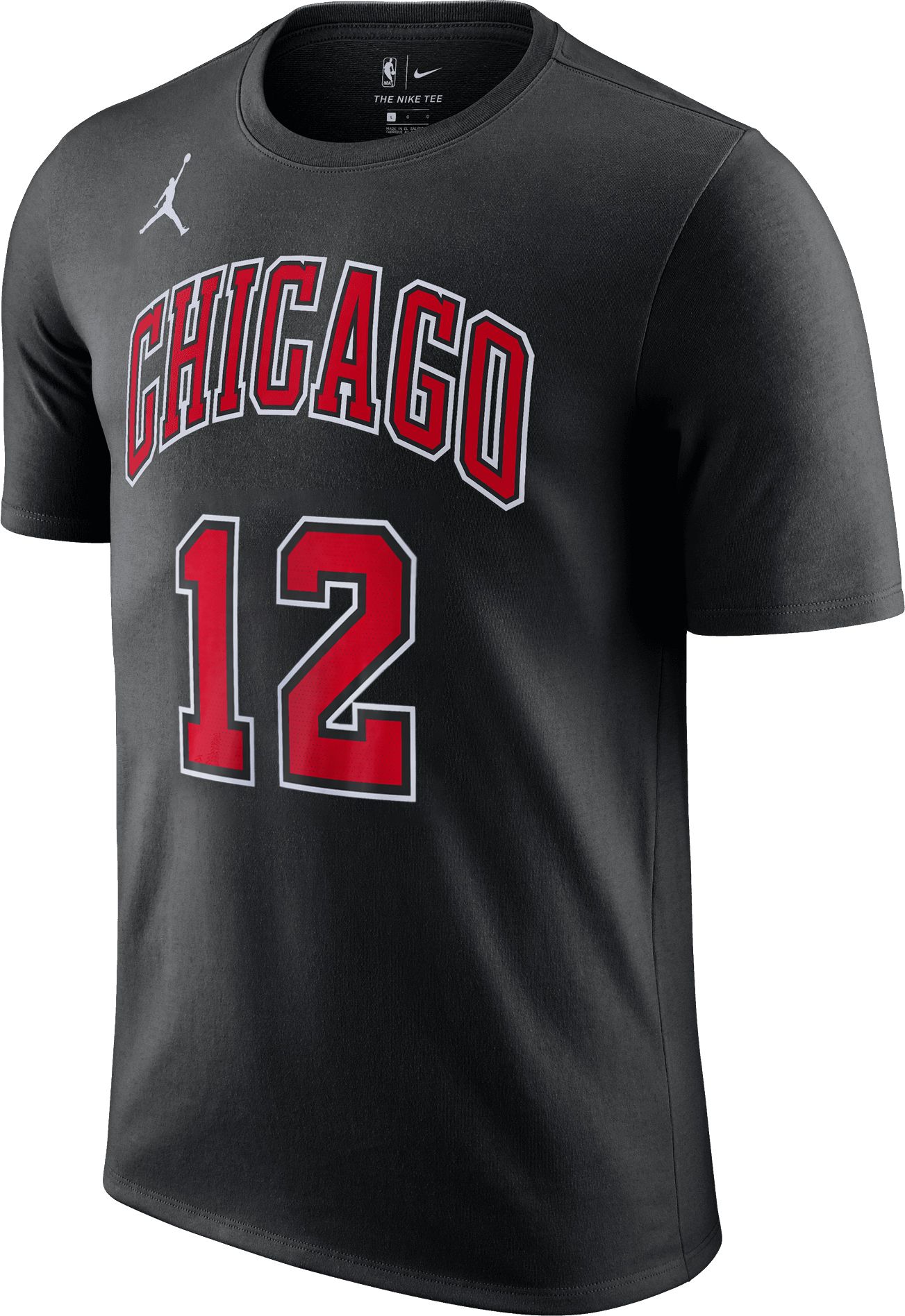 Nike Men's Chicago Bulls Ayo Dosunmu #12 Black T-Shirt product image