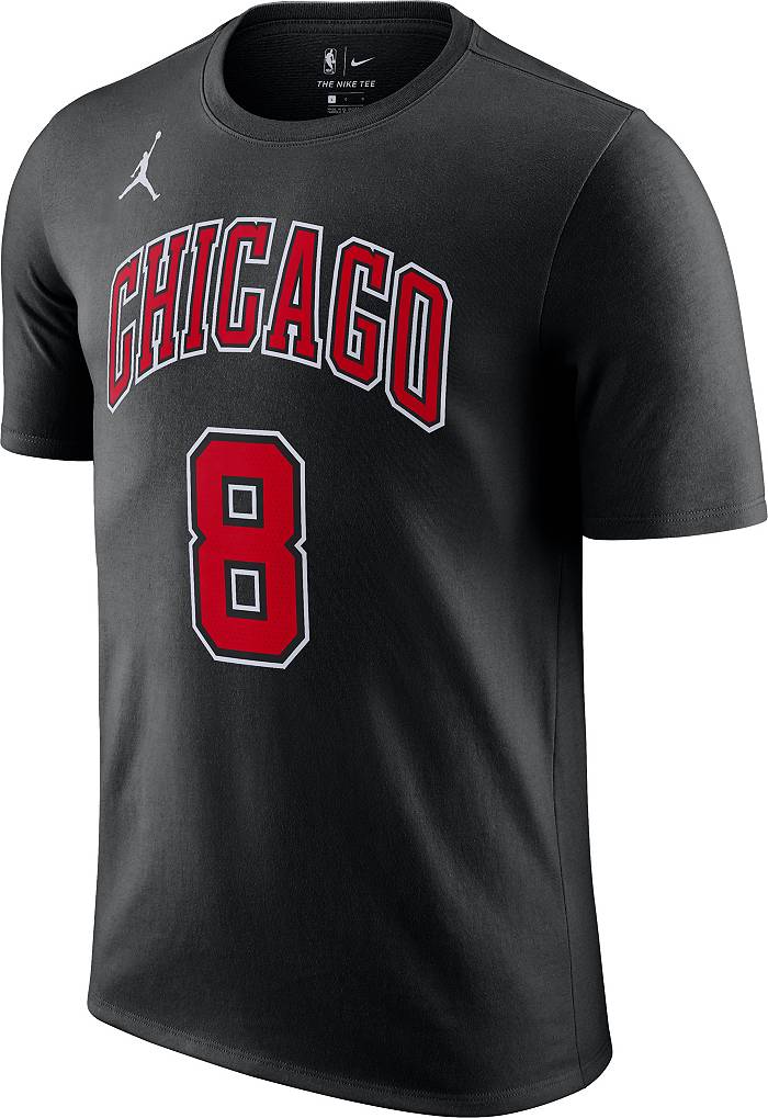 Chicago Bulls Nike Long Sleeve Practice T-Shirt - Black - Mens