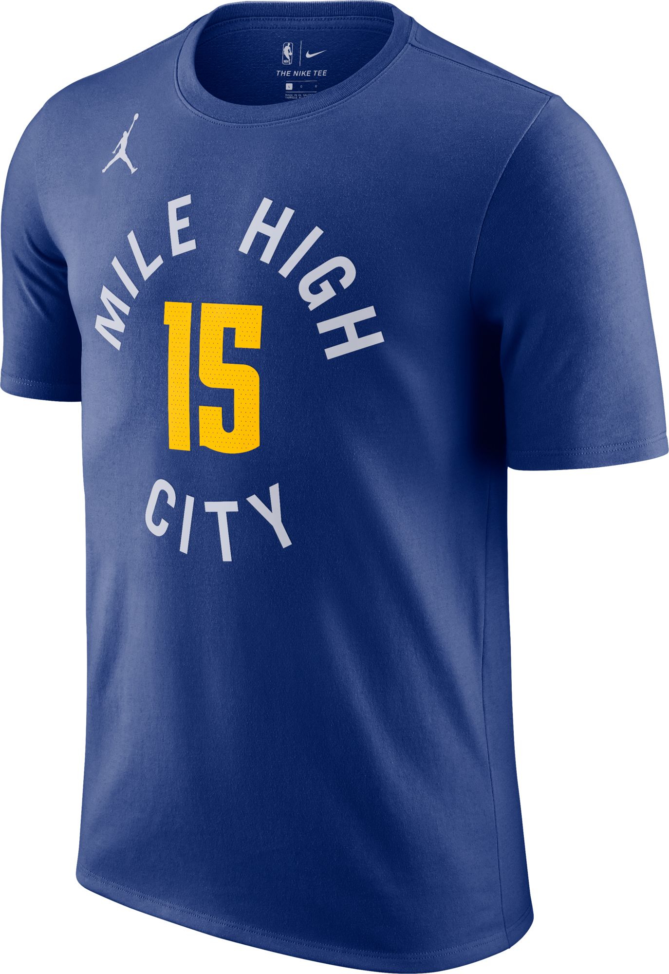 Jordan Men's Denver Nuggets Nikola Jokic #15 Blue Statement T-Shirt product image