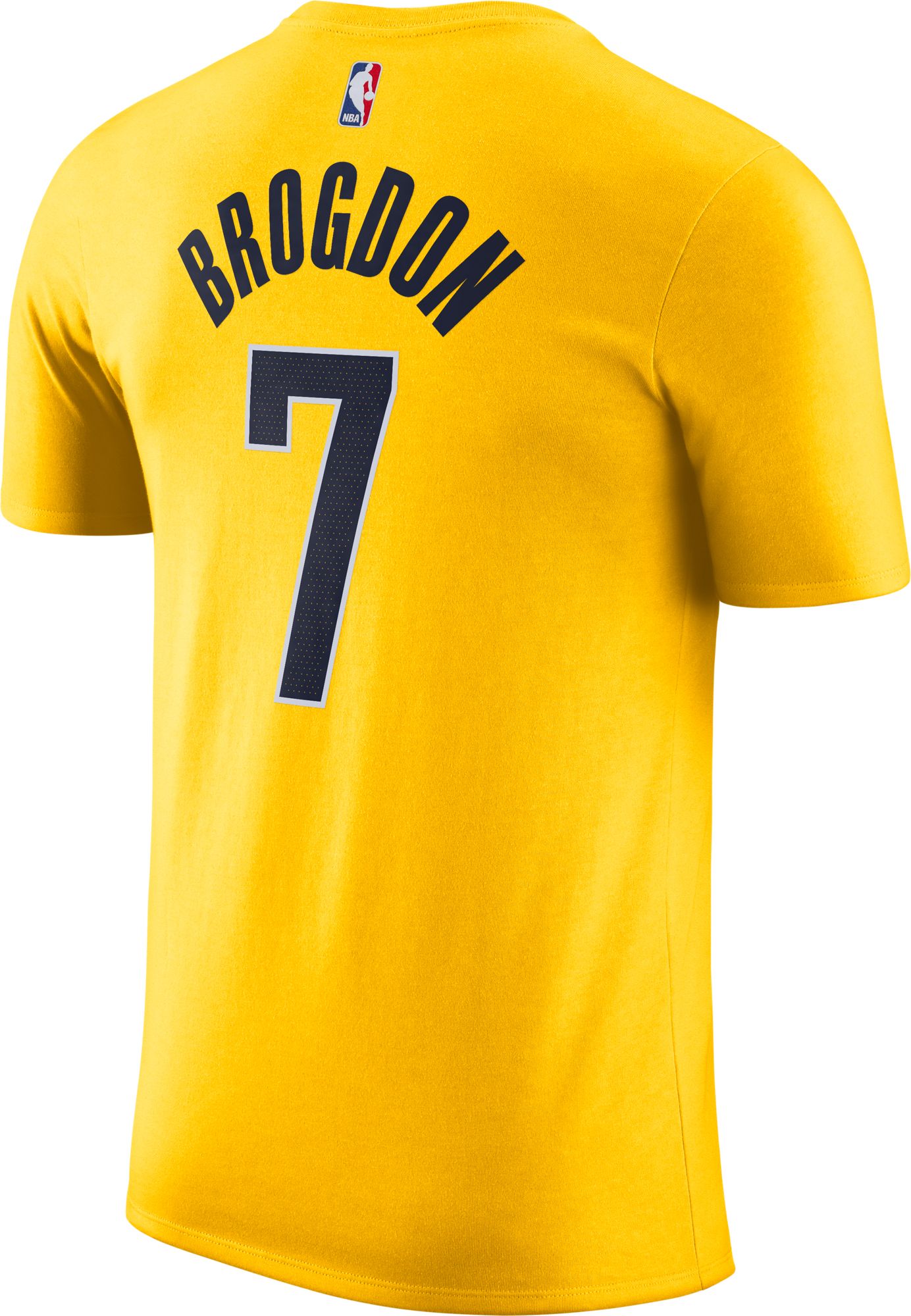 Jordan Men's Indiana Pacers Malcolm Brogdon #7 Yellow Player T-Shirt product image