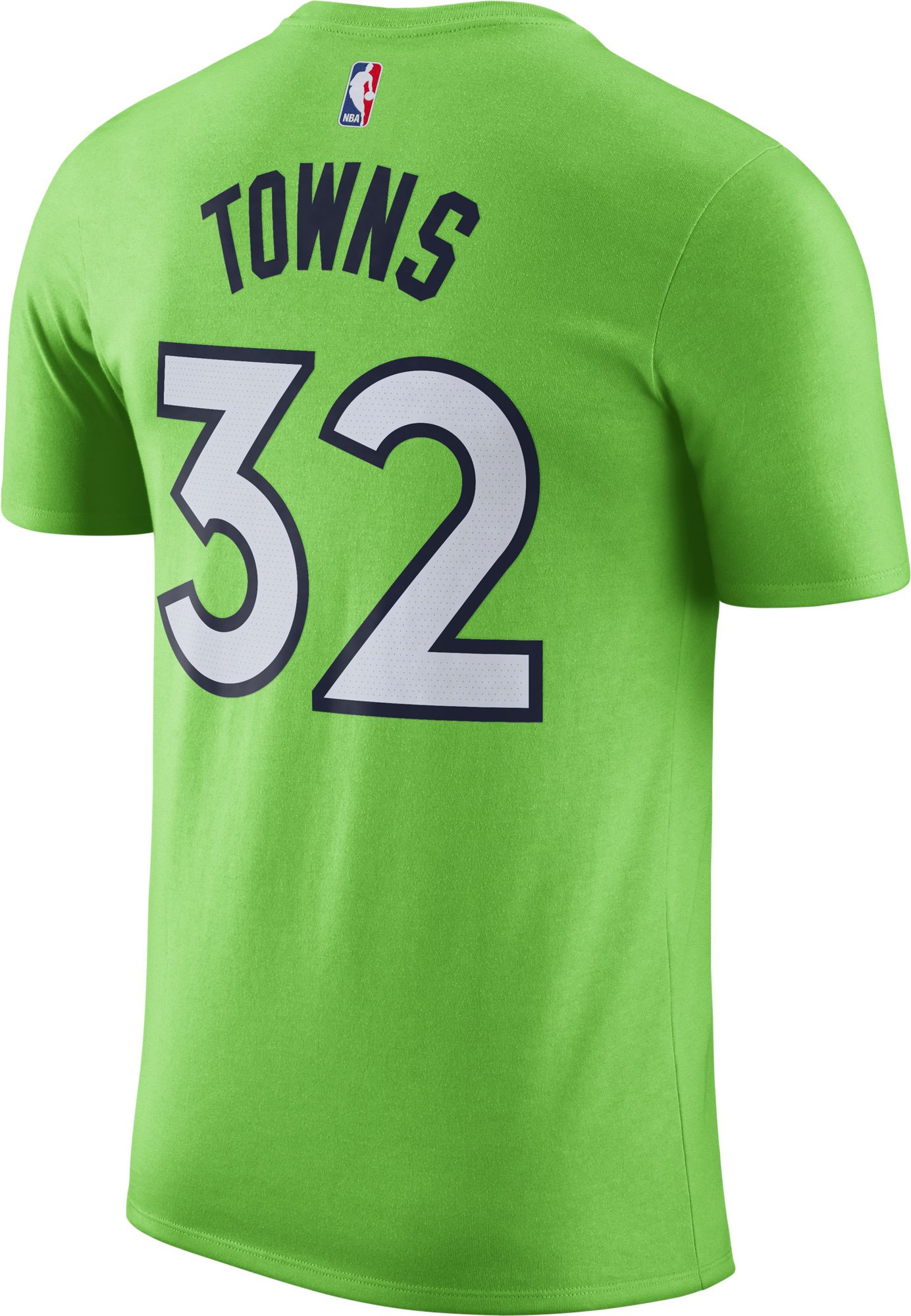 Jordan Men's Minnesota Timberwolves Karl-Anthony Towns #32 Green Statement T-Shirt product image