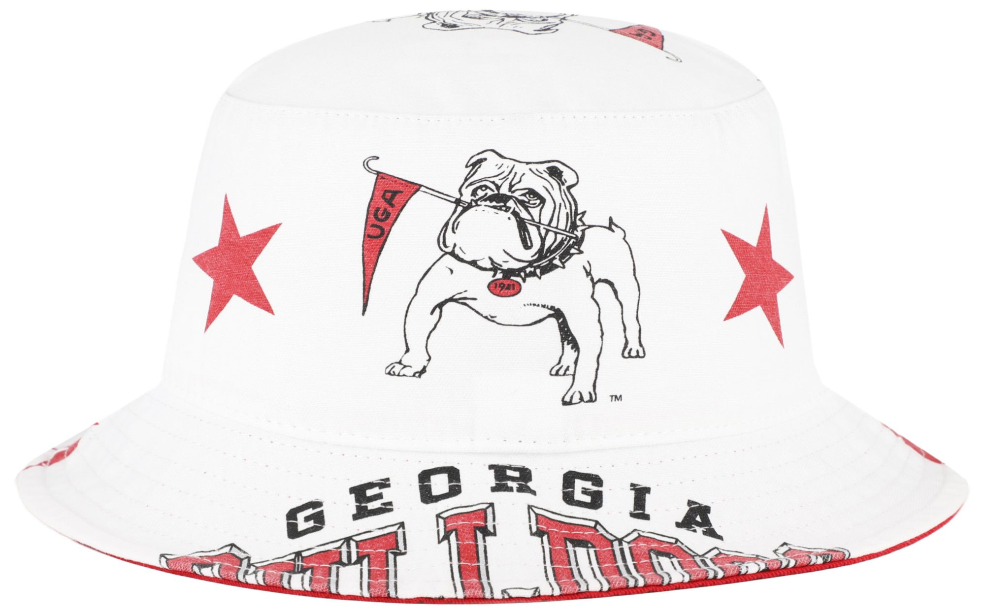 '47 Women's Georgia Bulldogs White Energize Bucket Hat product image