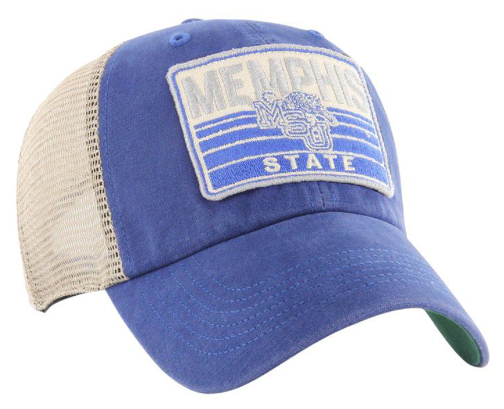 '47 Adult Memphis Tigers Vintage Royal Stroke Clean Up Adjustable Hat product image