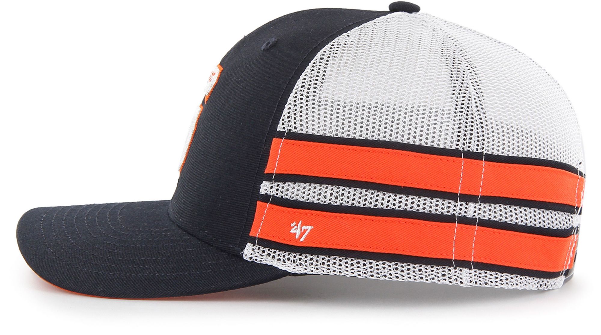 '47 Men's Syracuse Orange Blue Straight 8 Trucker Adjustable Hat